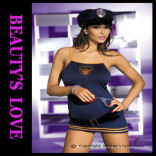 Beauty's love hot sale police costume,sexy police costume, women sexy police costume